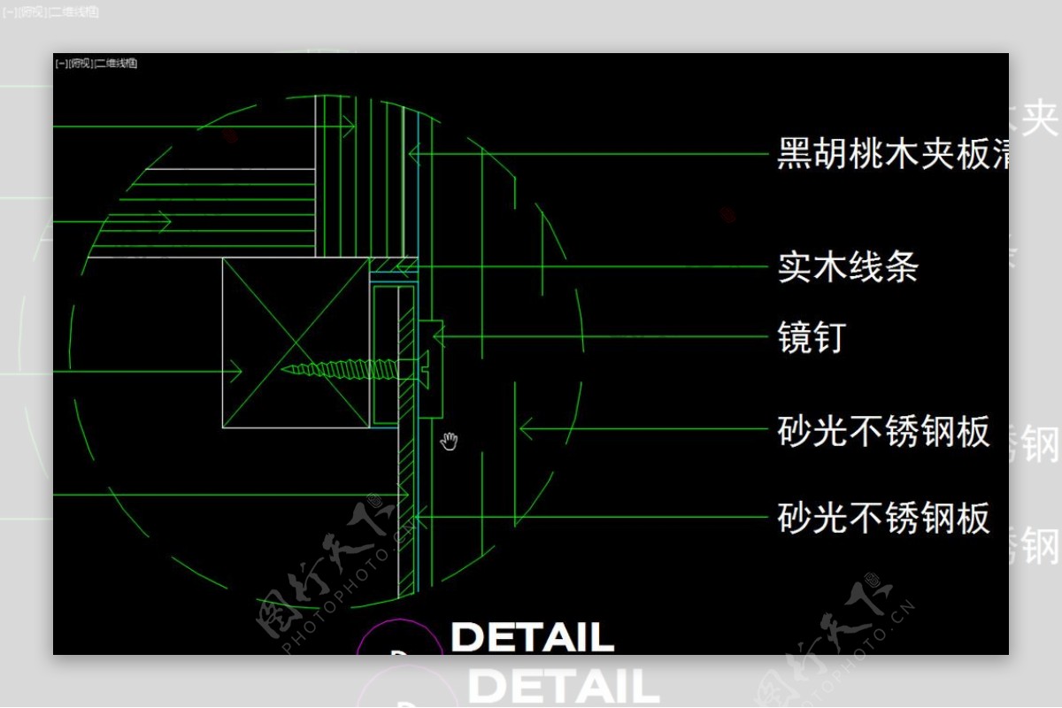 室内图块工装构件元素