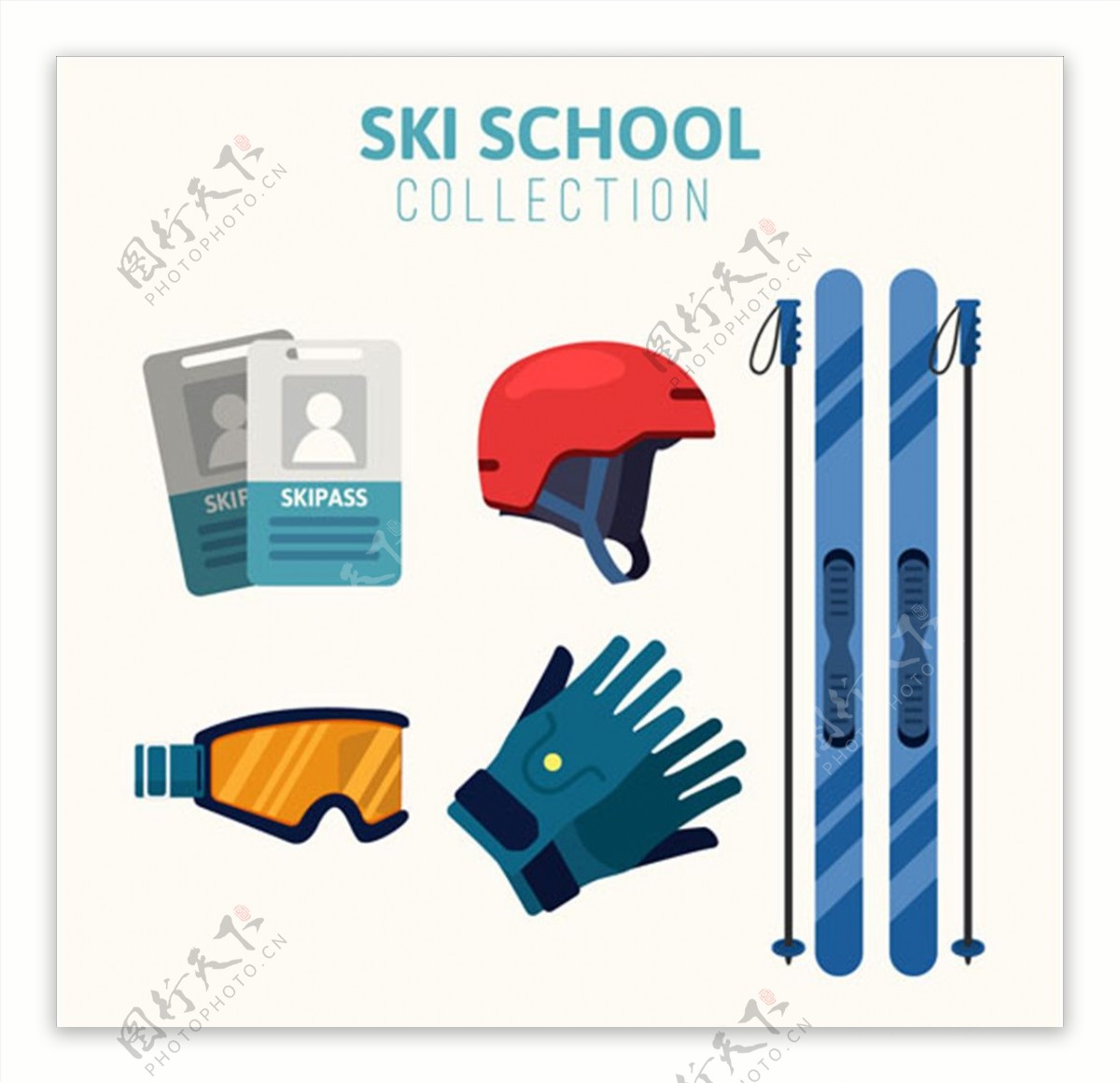 平面滑雪运动用品配件