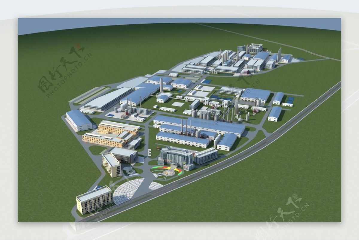 厂区规划3D模型