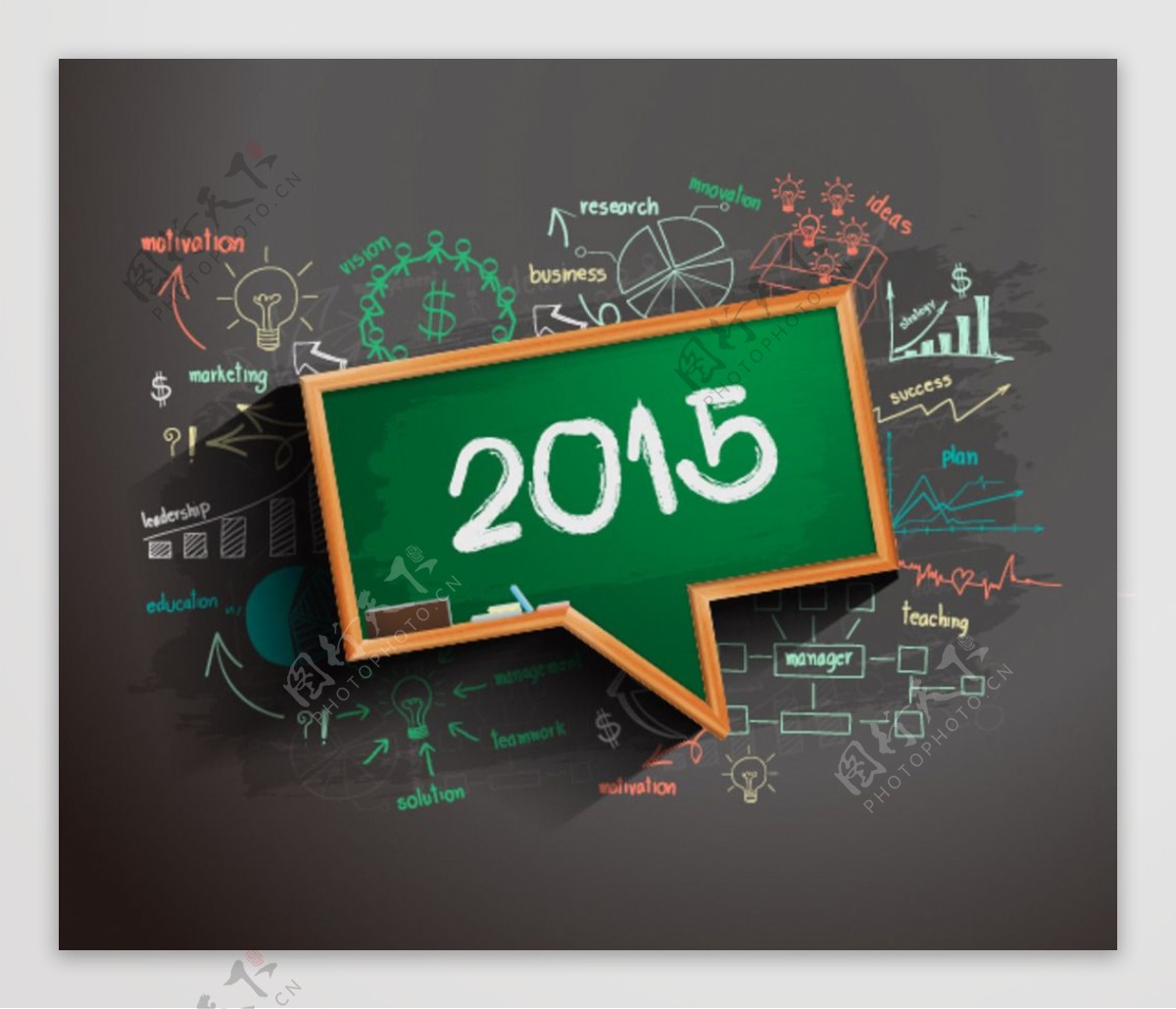 创意2015新年信息图表