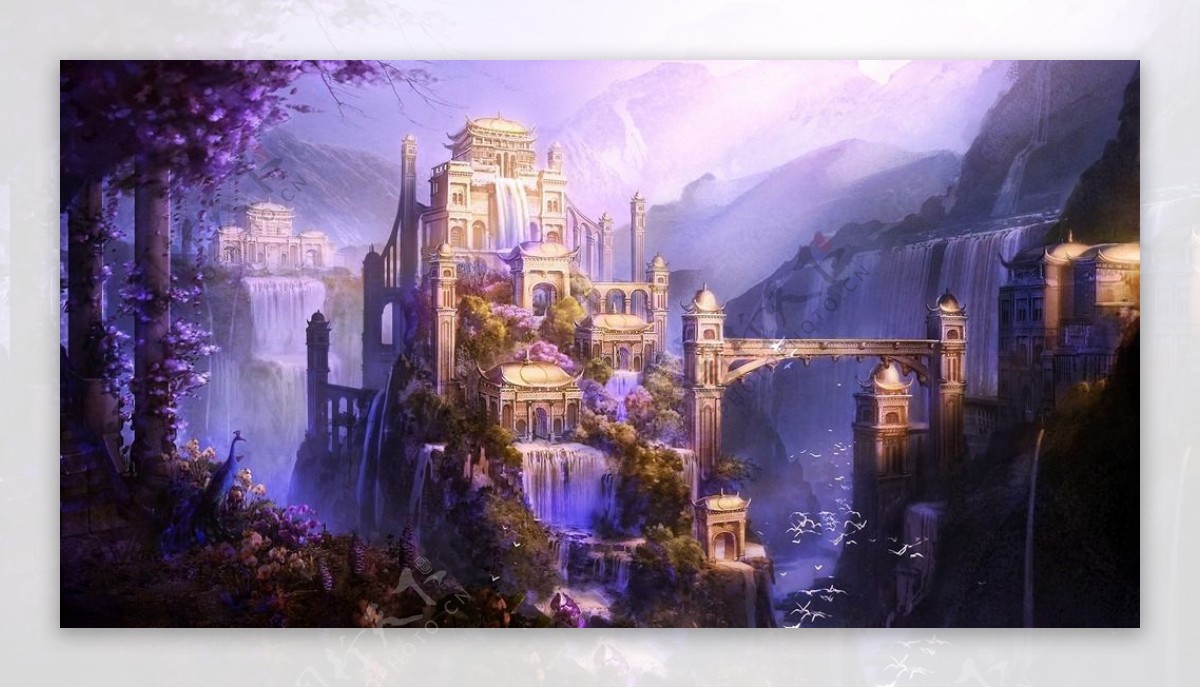 紫色山城堡