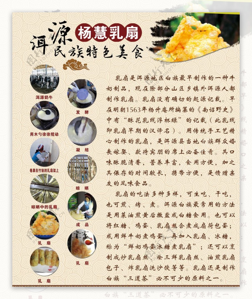 中国风海报大理美食
