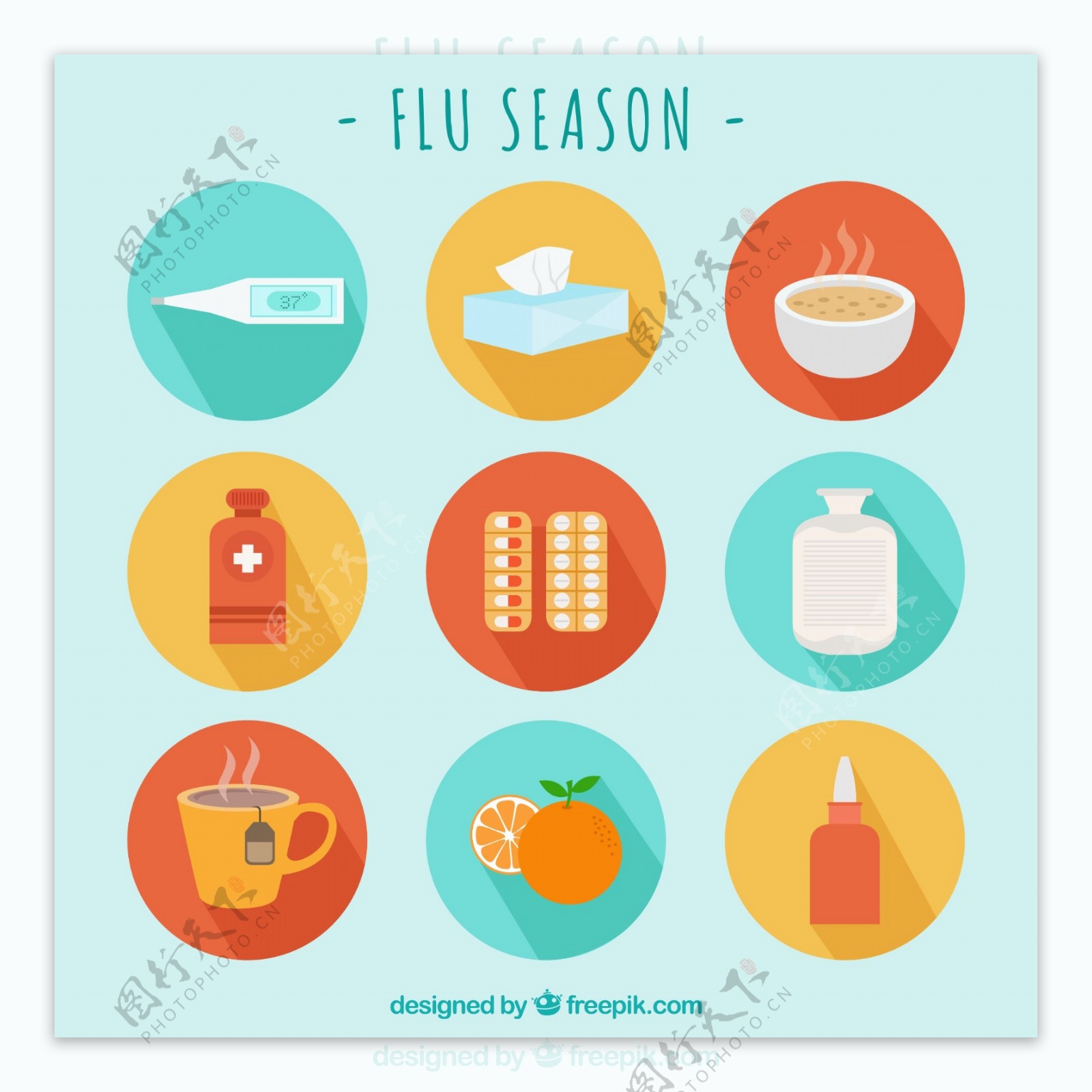 流感季节图标