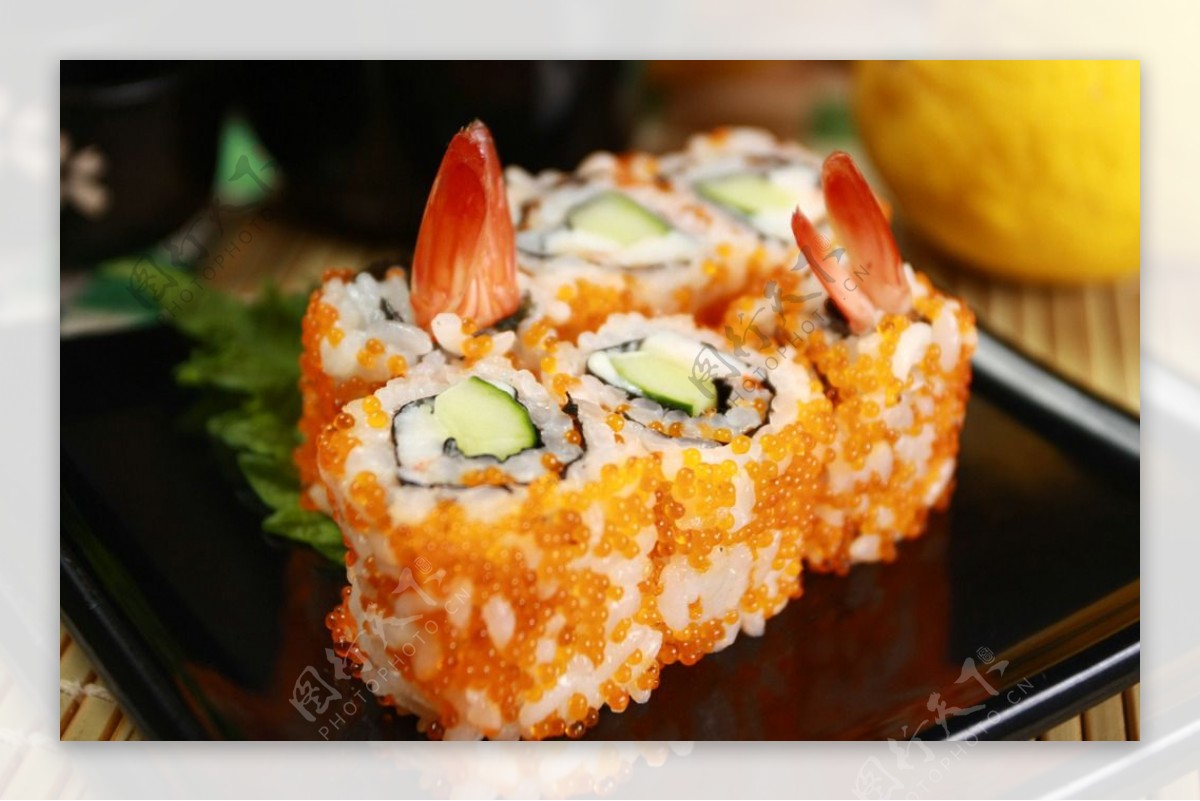 蟹子虾卷寿司