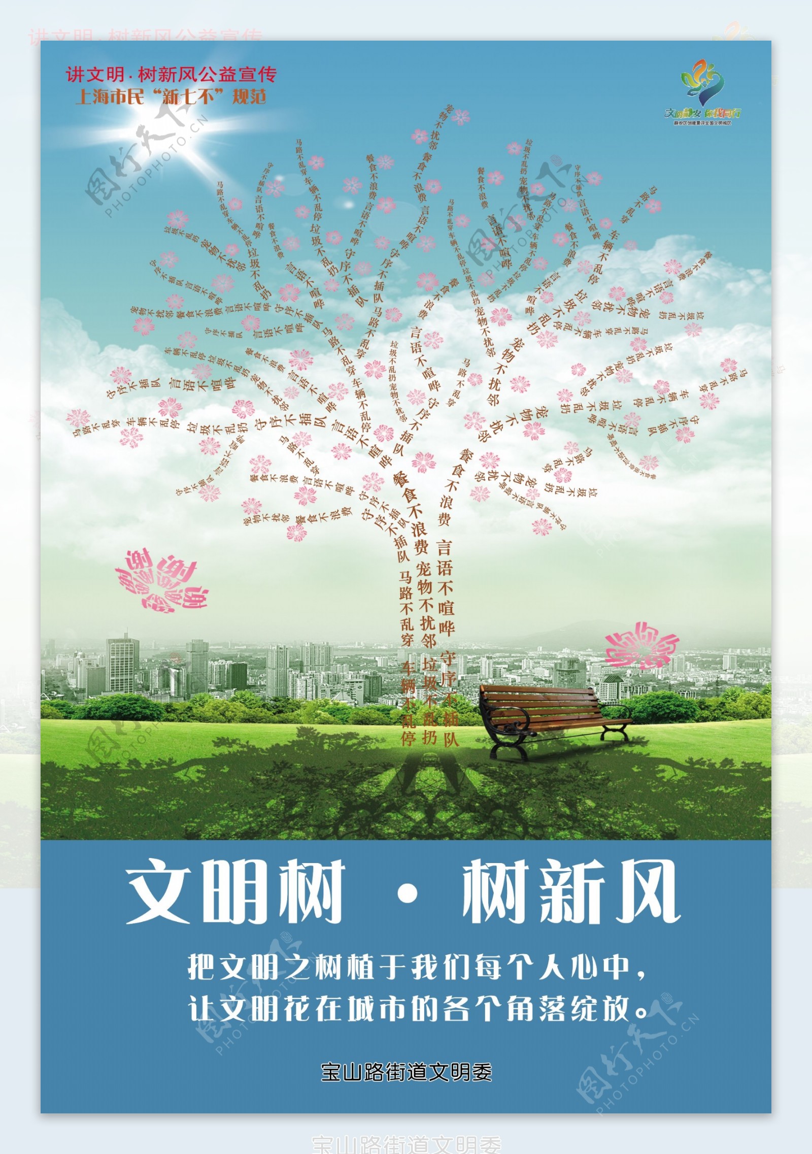 上海市新七不规范海报