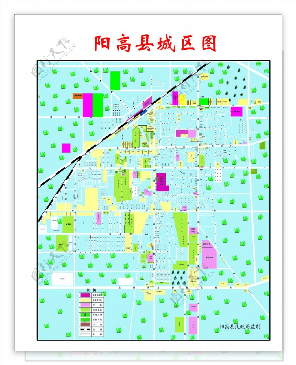 阳高县城区图