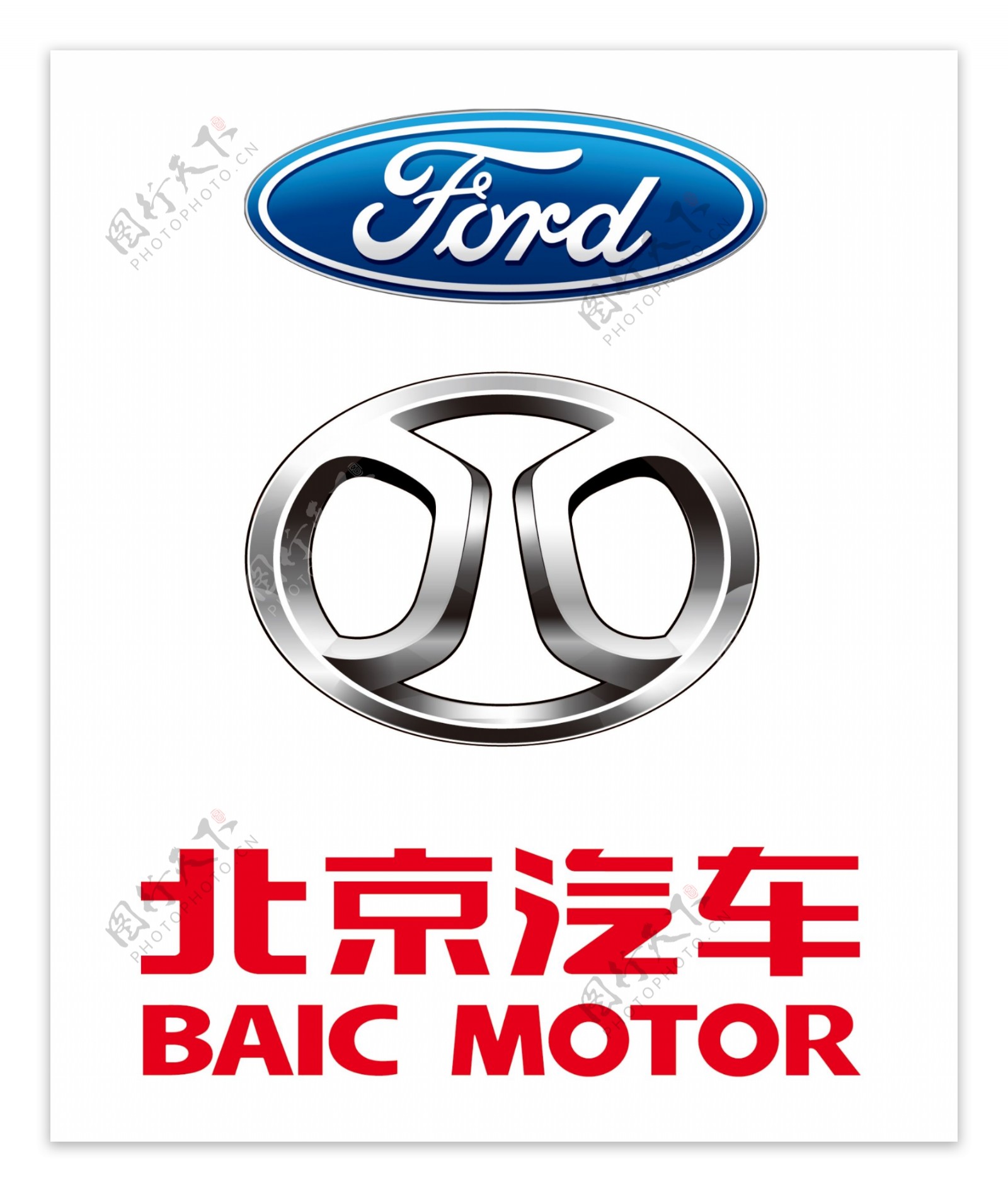 北京汽车标志福特标志