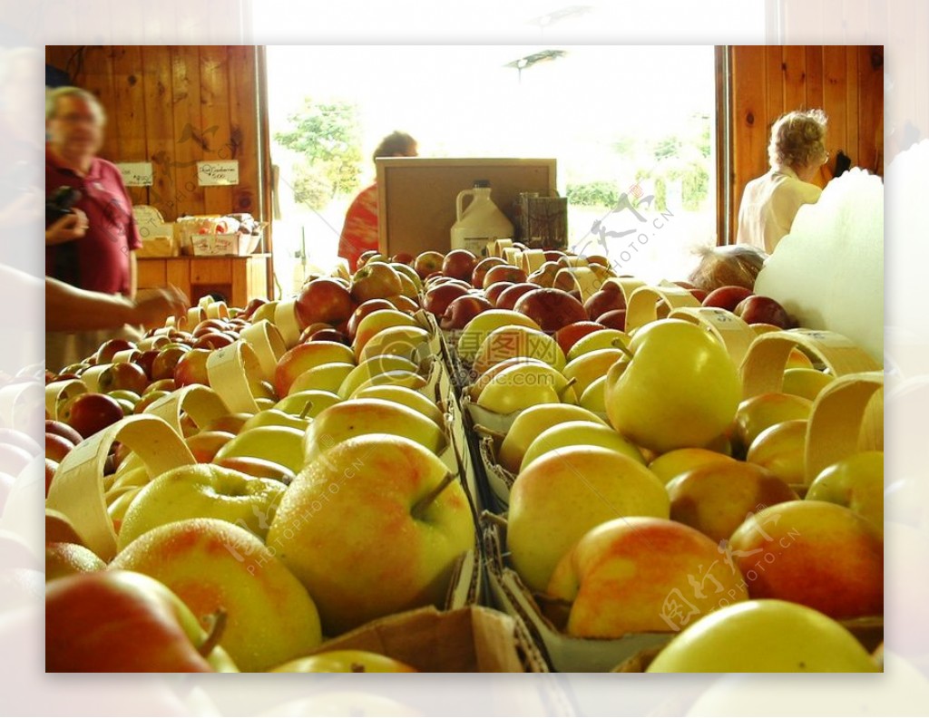 与苹果的水果市场
