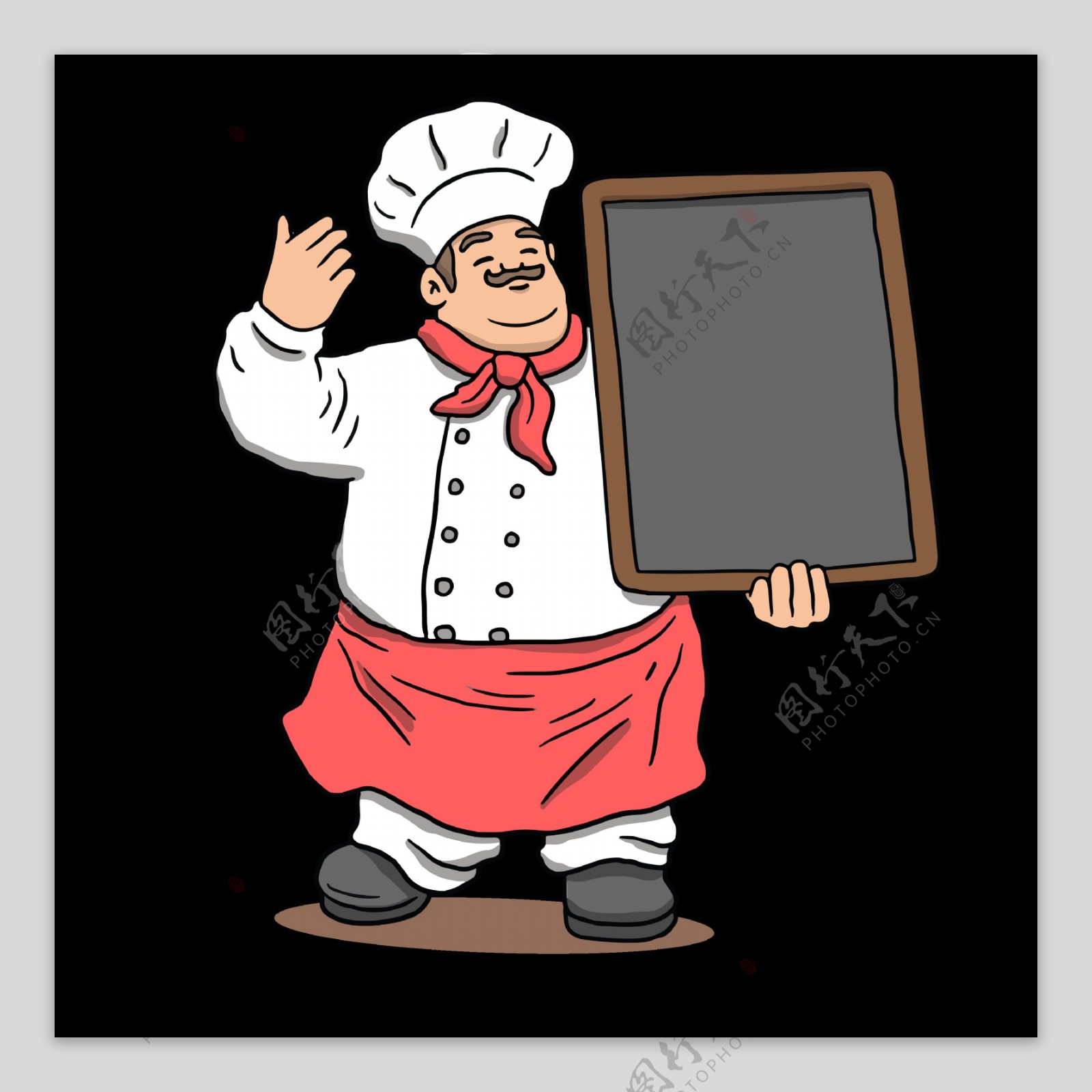 矢量手绘厨师素材免费下载 - 觅知网