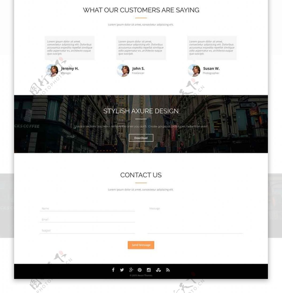 企业网站UI设计模版