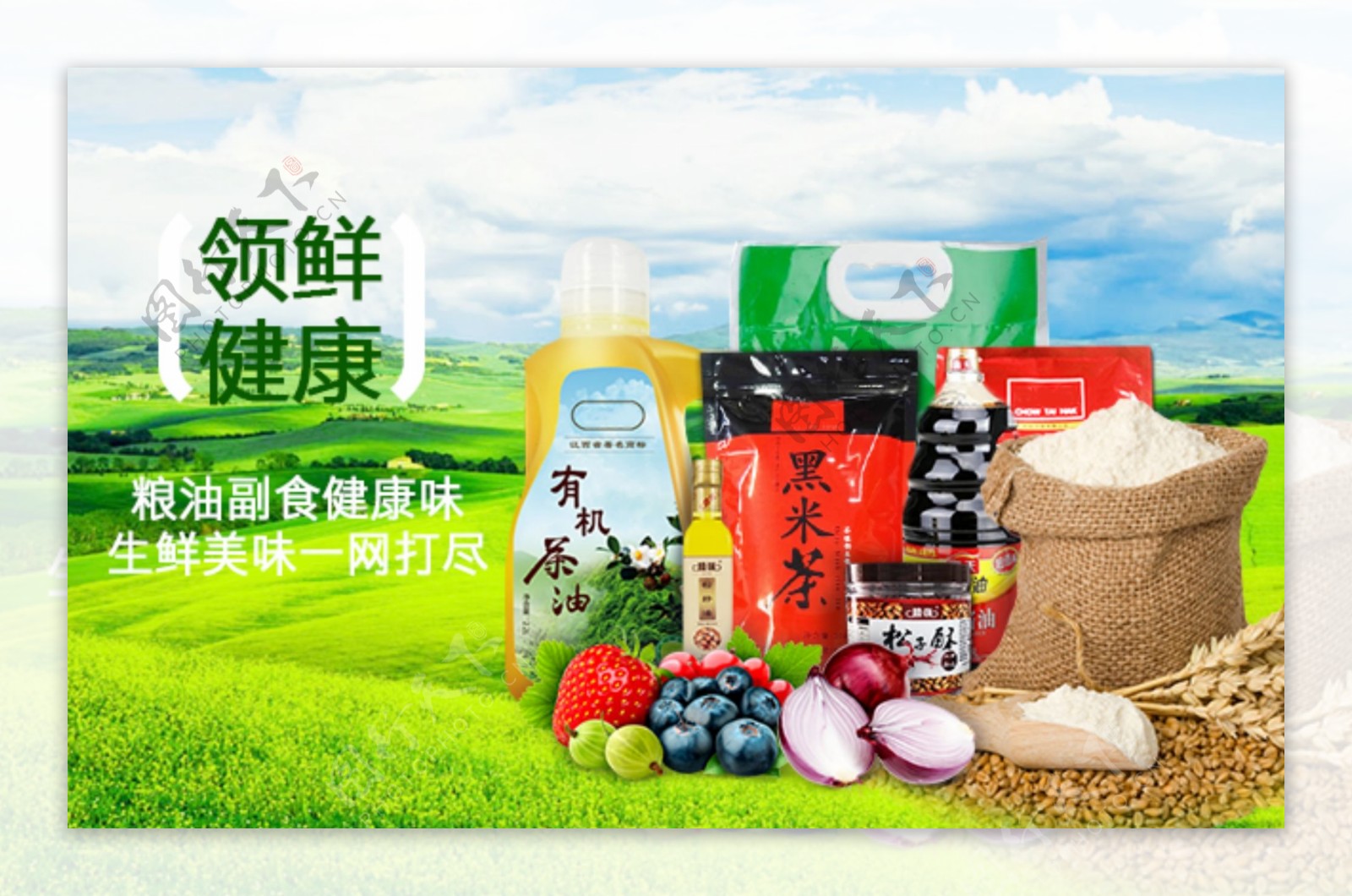 粮油副食banner