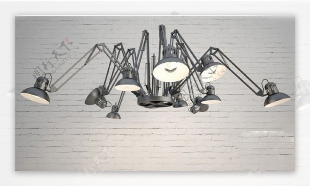 蜘蛛吊灯3D模型