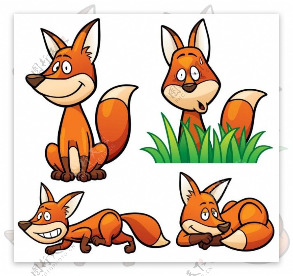 可爱狐狸漫画图片