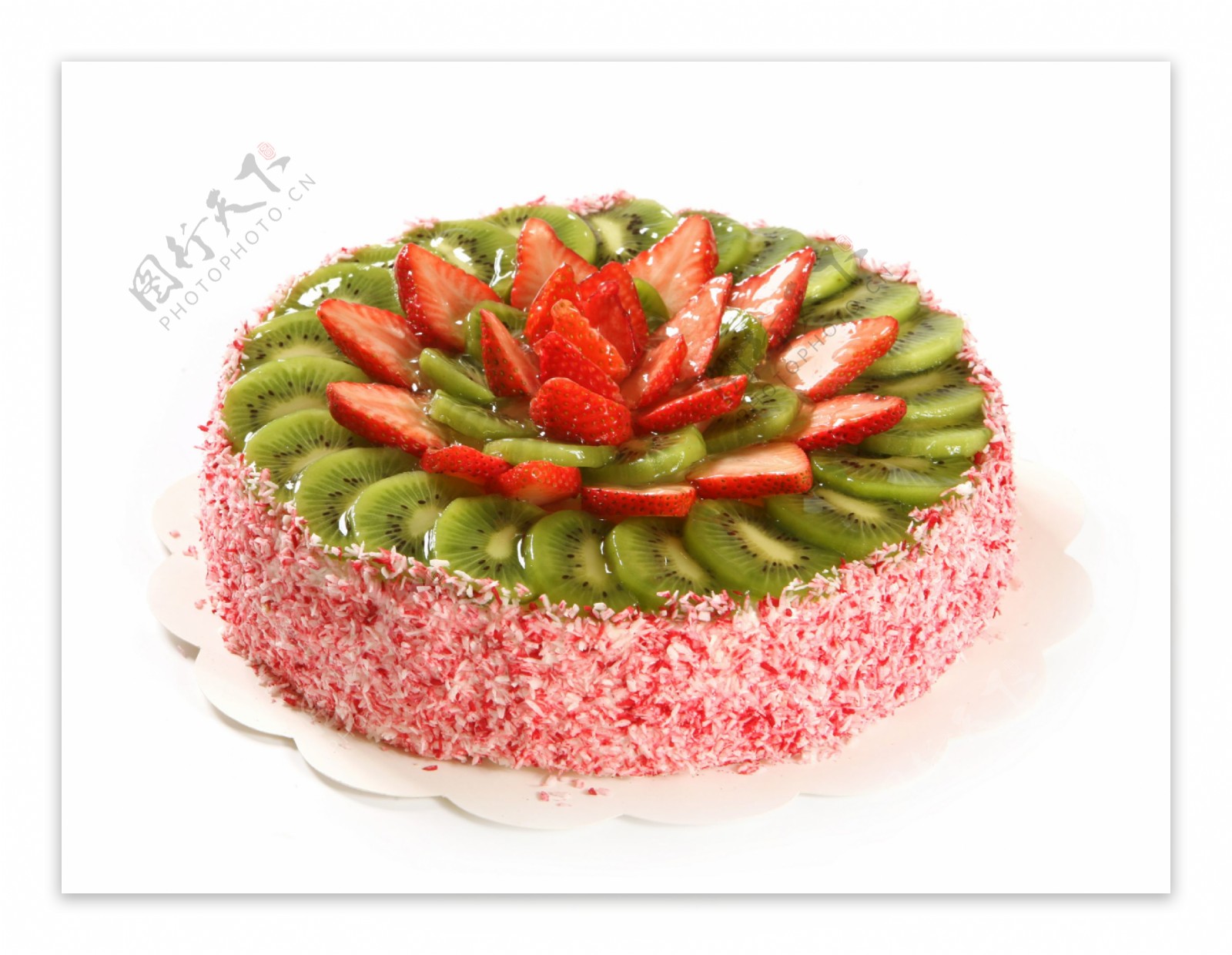猕猴桃草莓水果蛋糕图片
