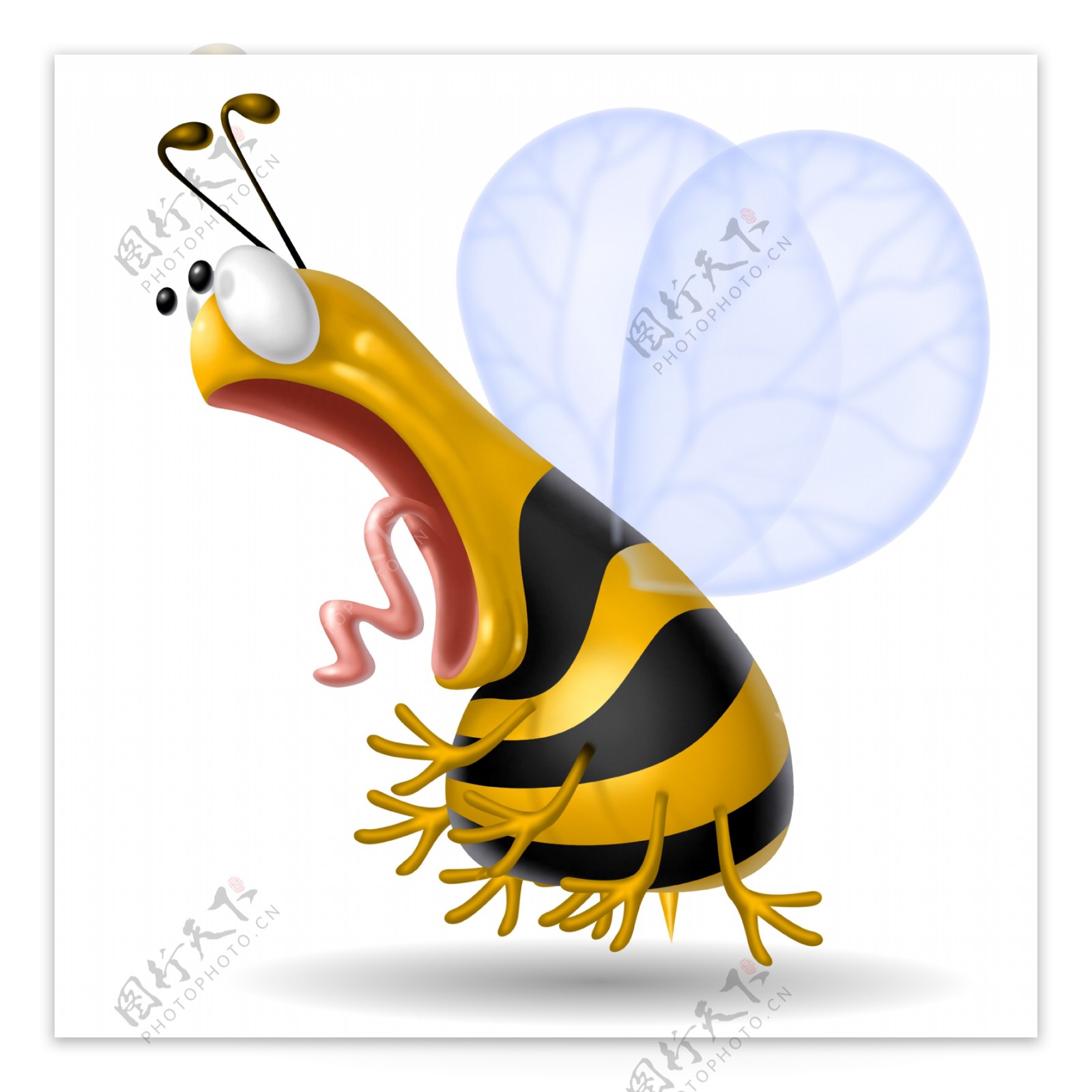可爱的3D蜜蜂图片