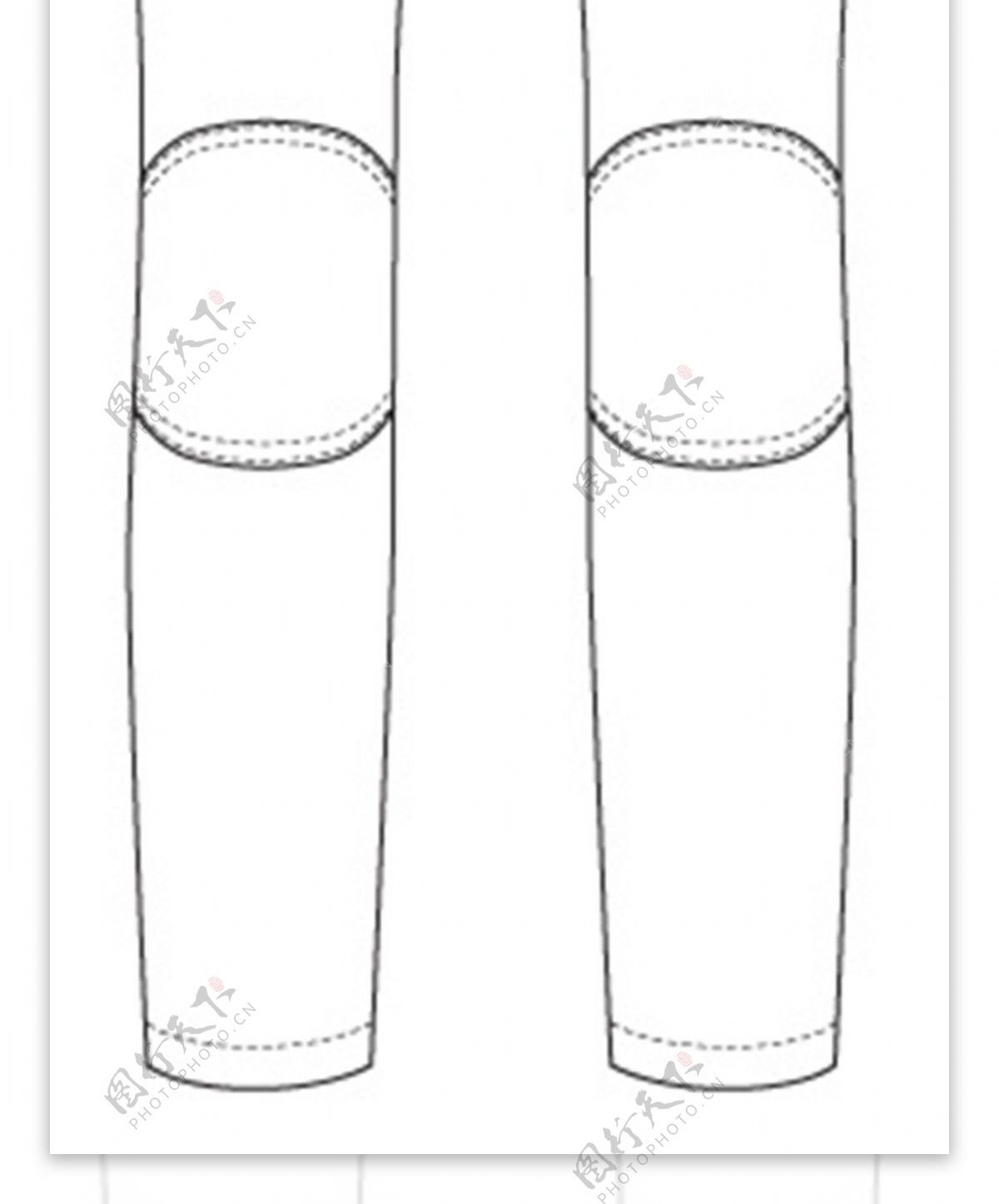 护膝长裤设计图