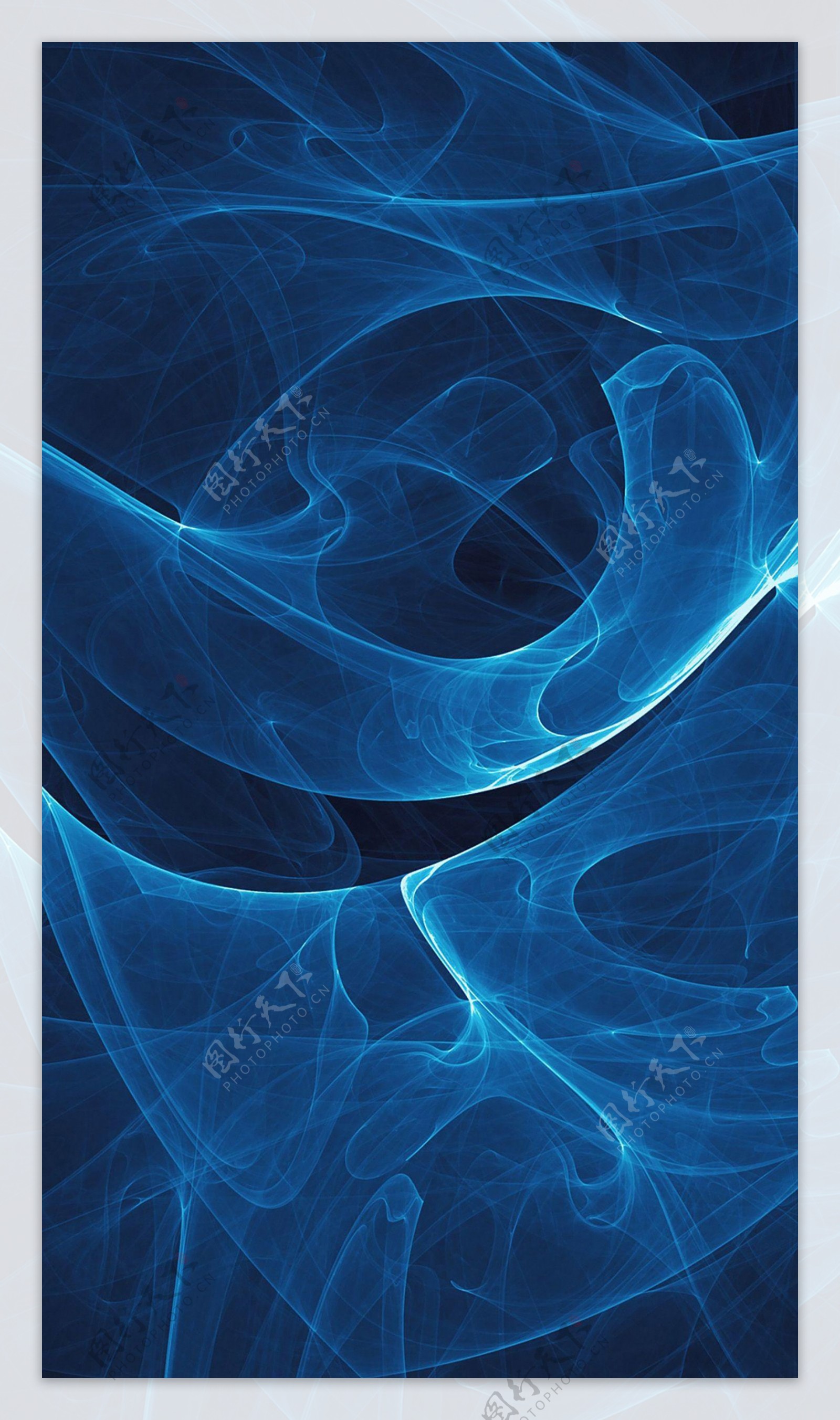 抽象迷幻蓝色烟雾图片