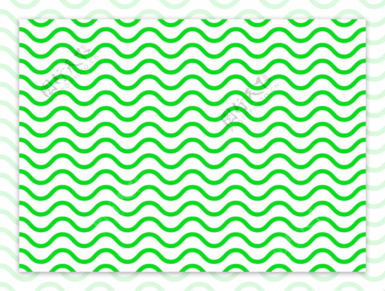 绿色波纹花纹图案矢量素材背景