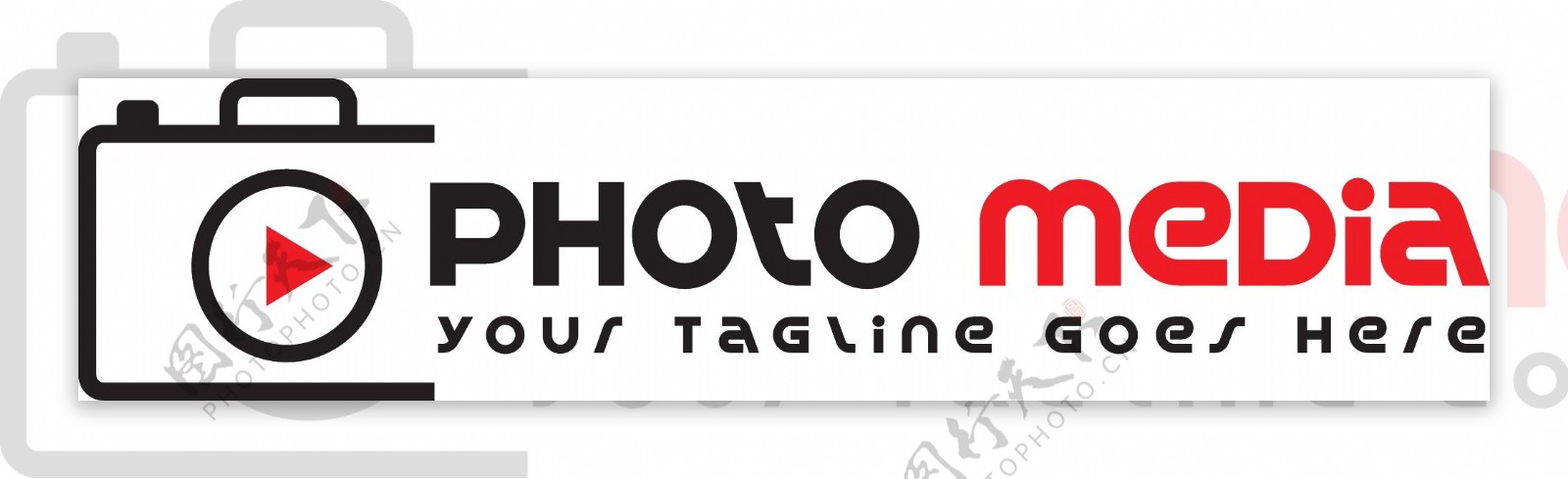 logotipo黑人Y对fotografa罗霍