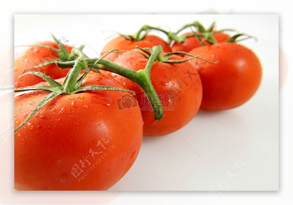六颗红色番茄