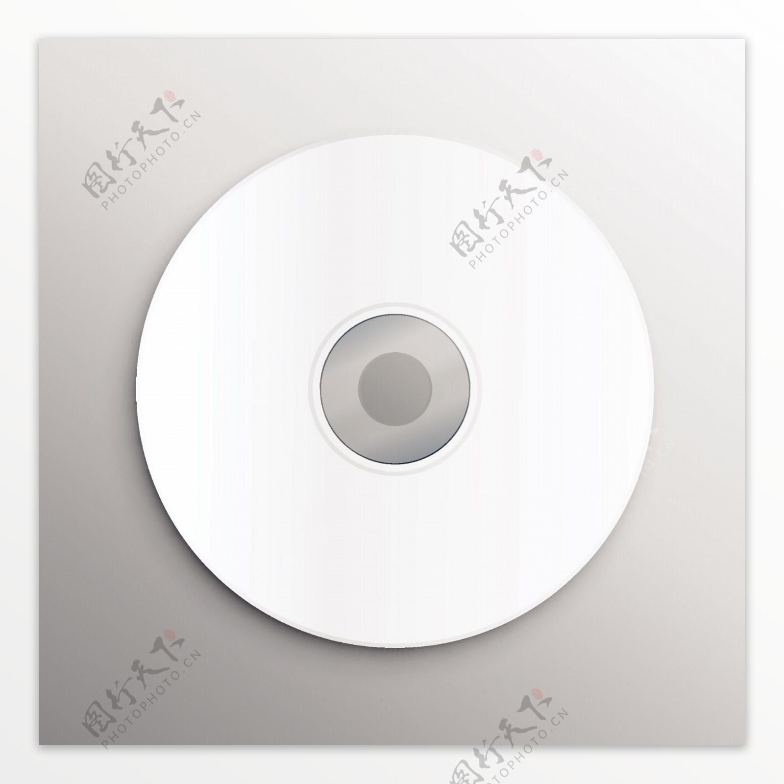 空白白色碟片cd样机