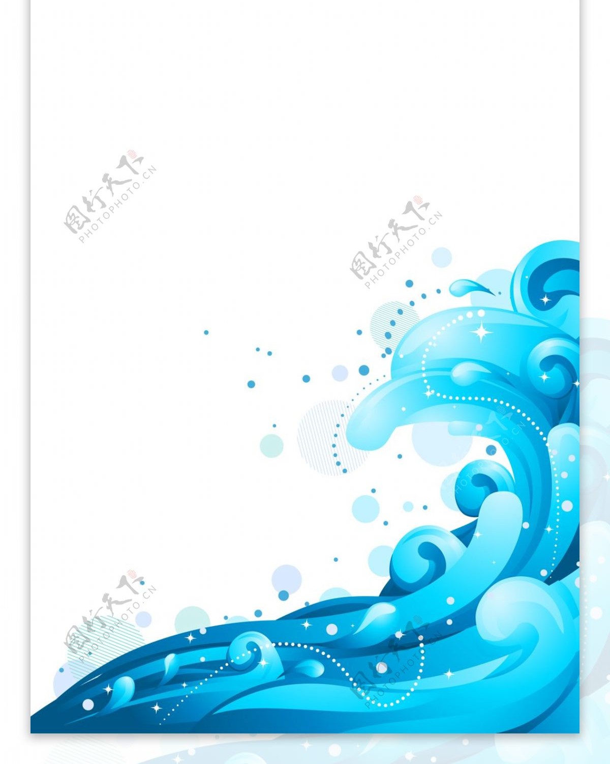 简约蓝色展架模板设计画面素材海报