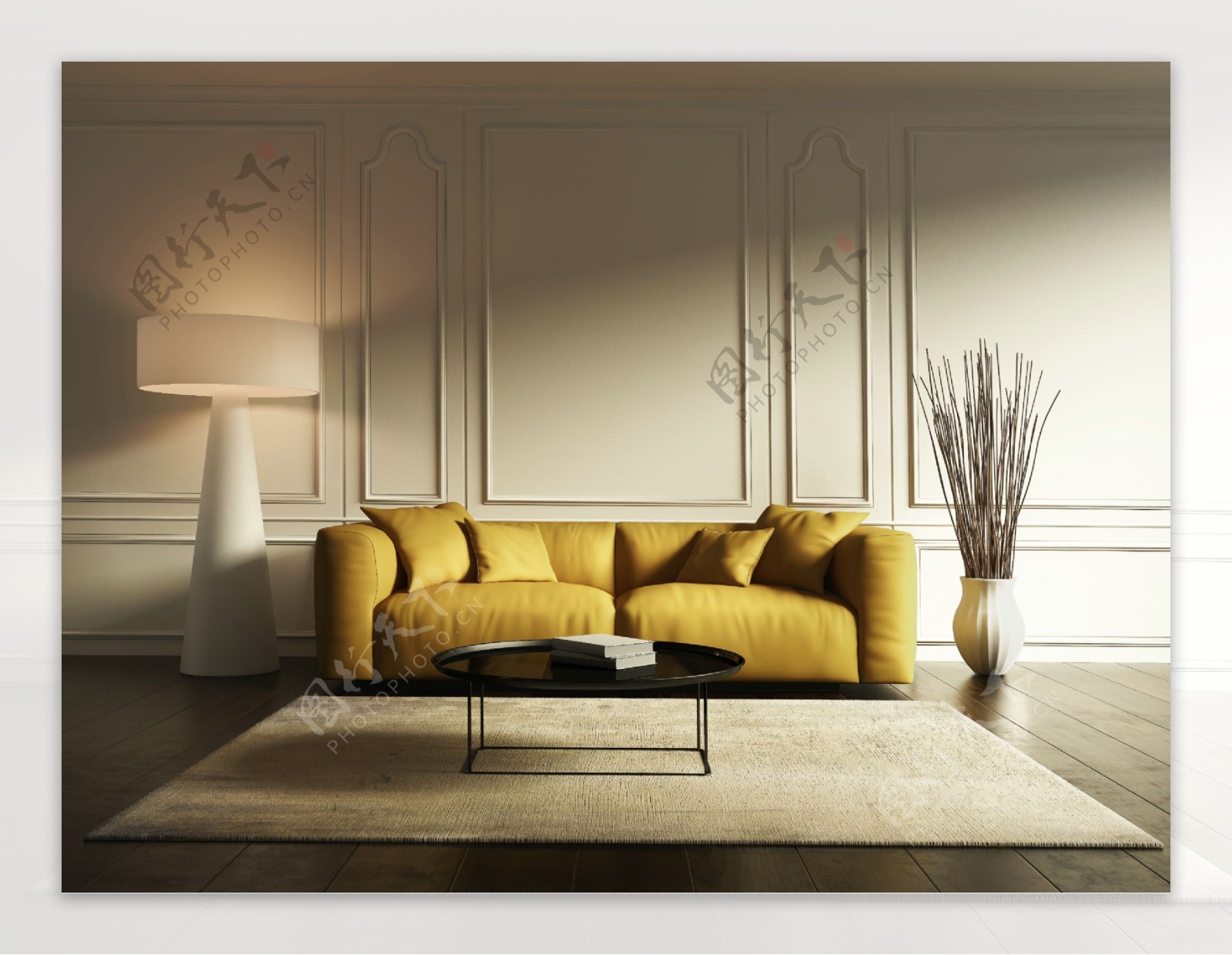 时尚大方客厅里的沙发设计图片