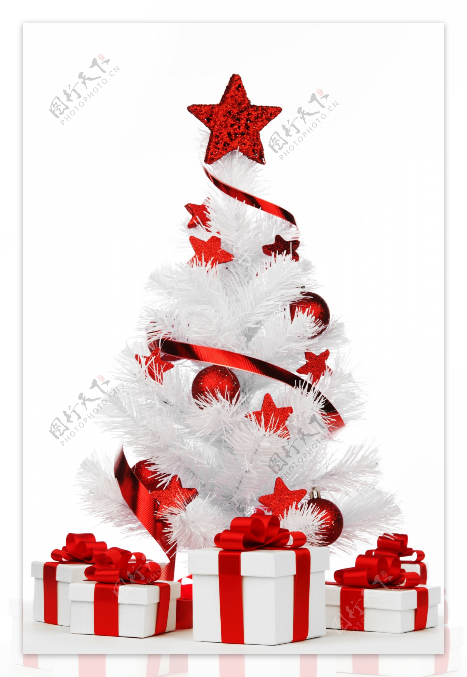 创意圣诞树与礼物图片