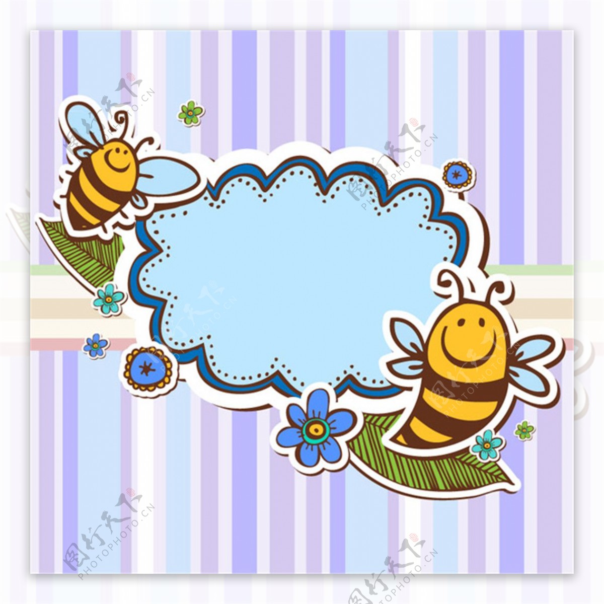 蜜蜂剪贴语言框