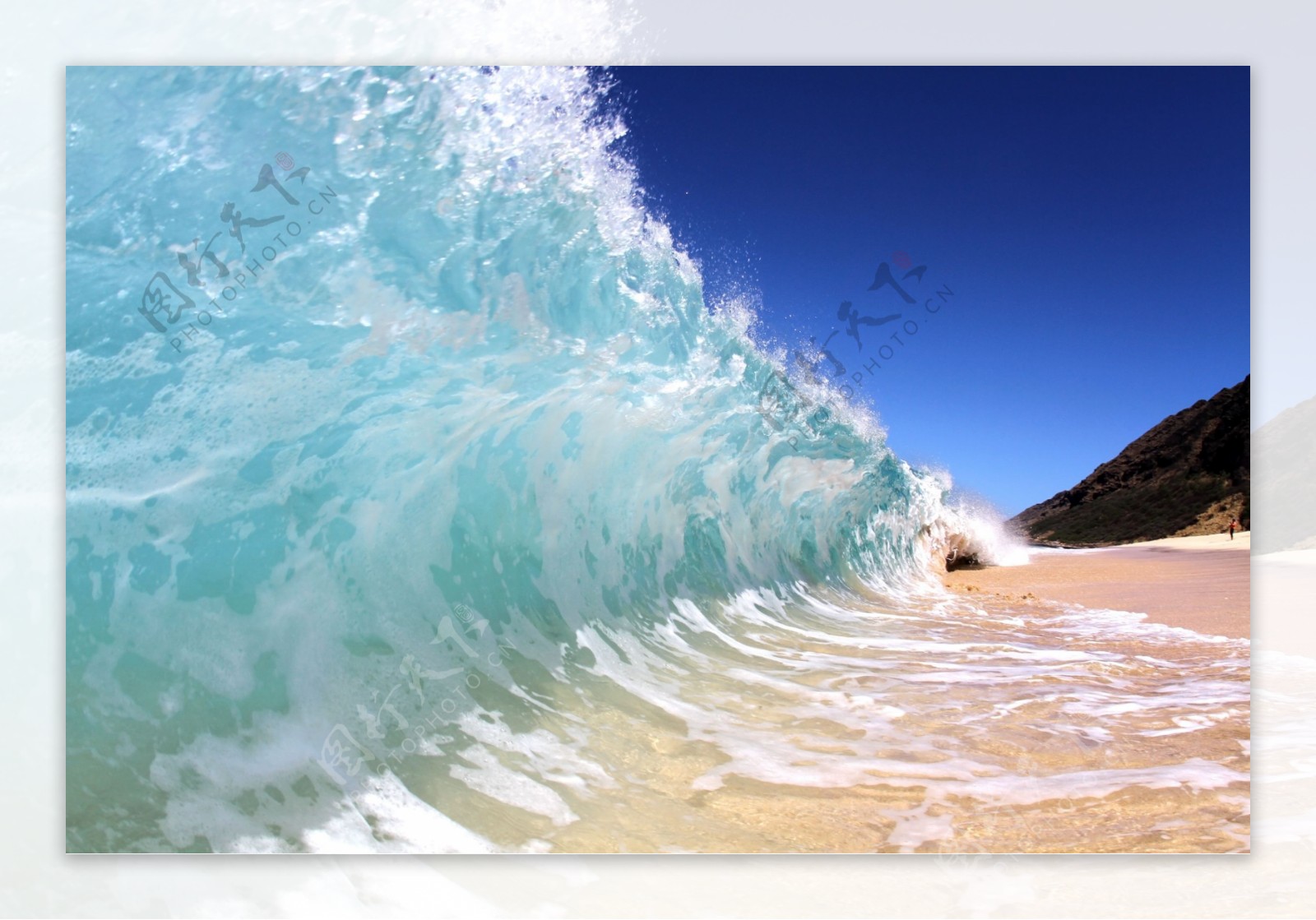 沙滩碧海蓝天纯净的海岸摄影图__自然风景_旅游摄影_摄影图库_昵图网nipic.com