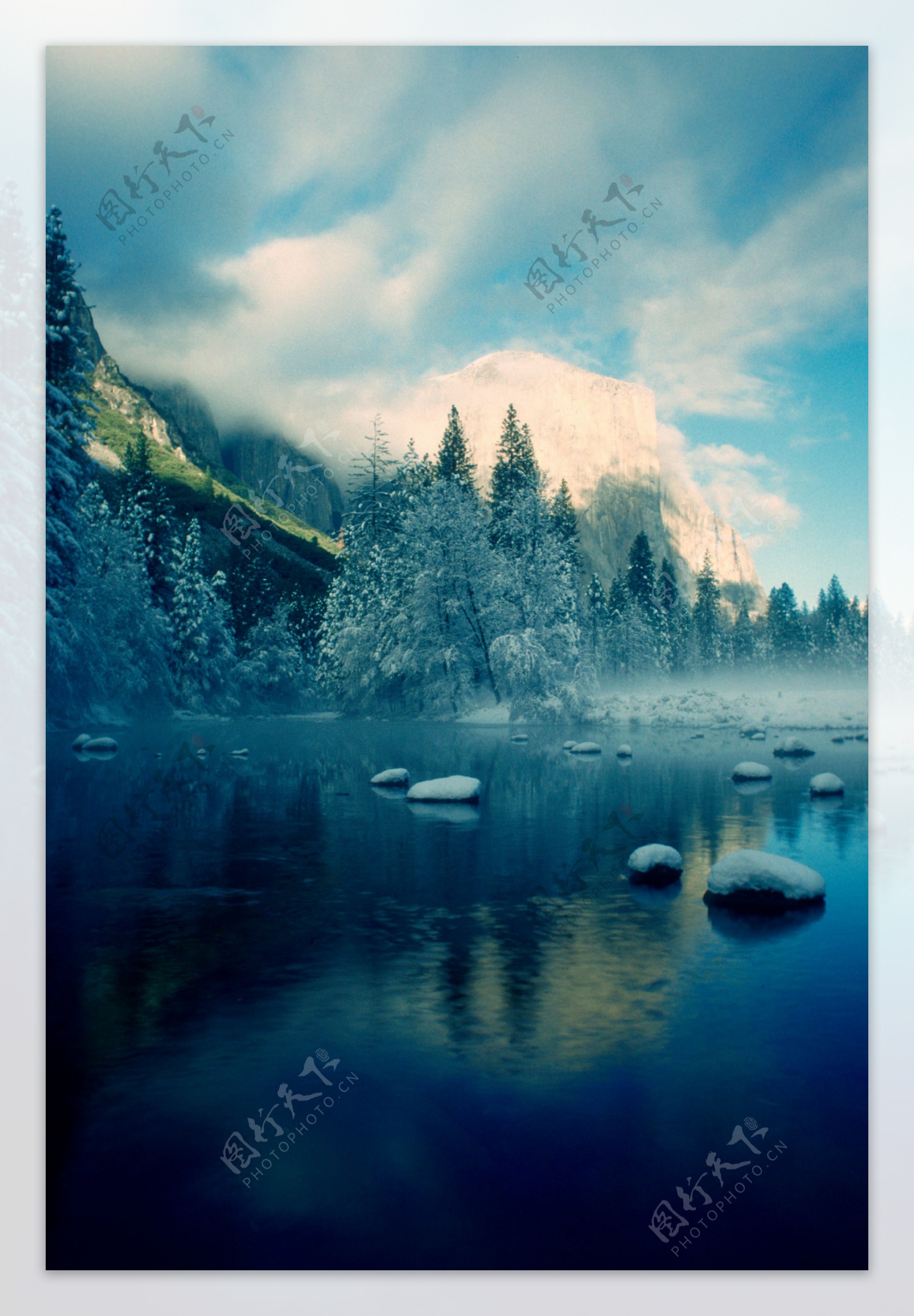 自然雪景高清摄影图片图片