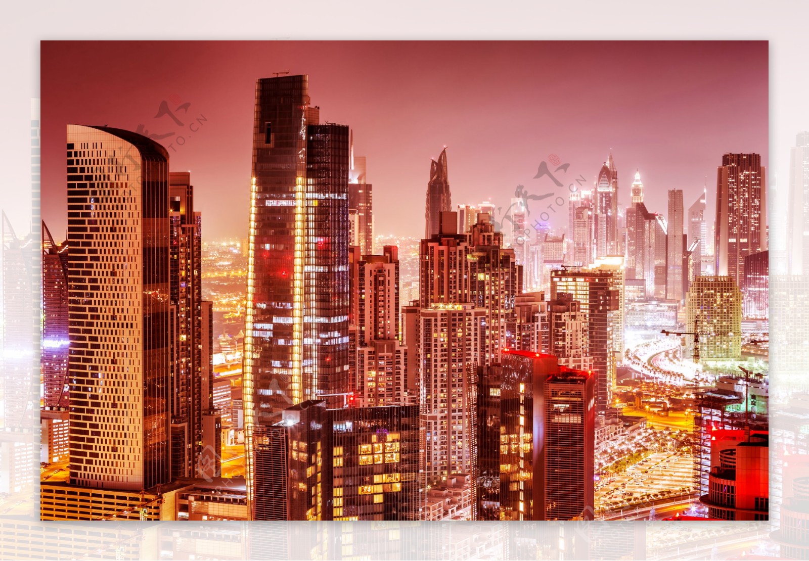 迪拜高楼风景