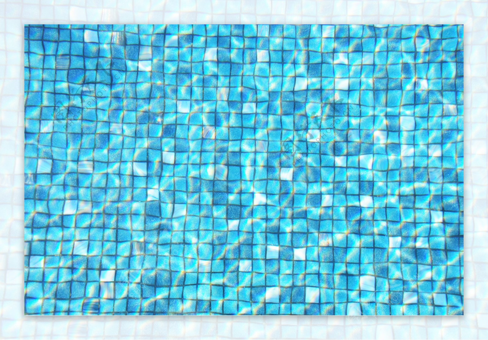 蓝色泳池背景图片