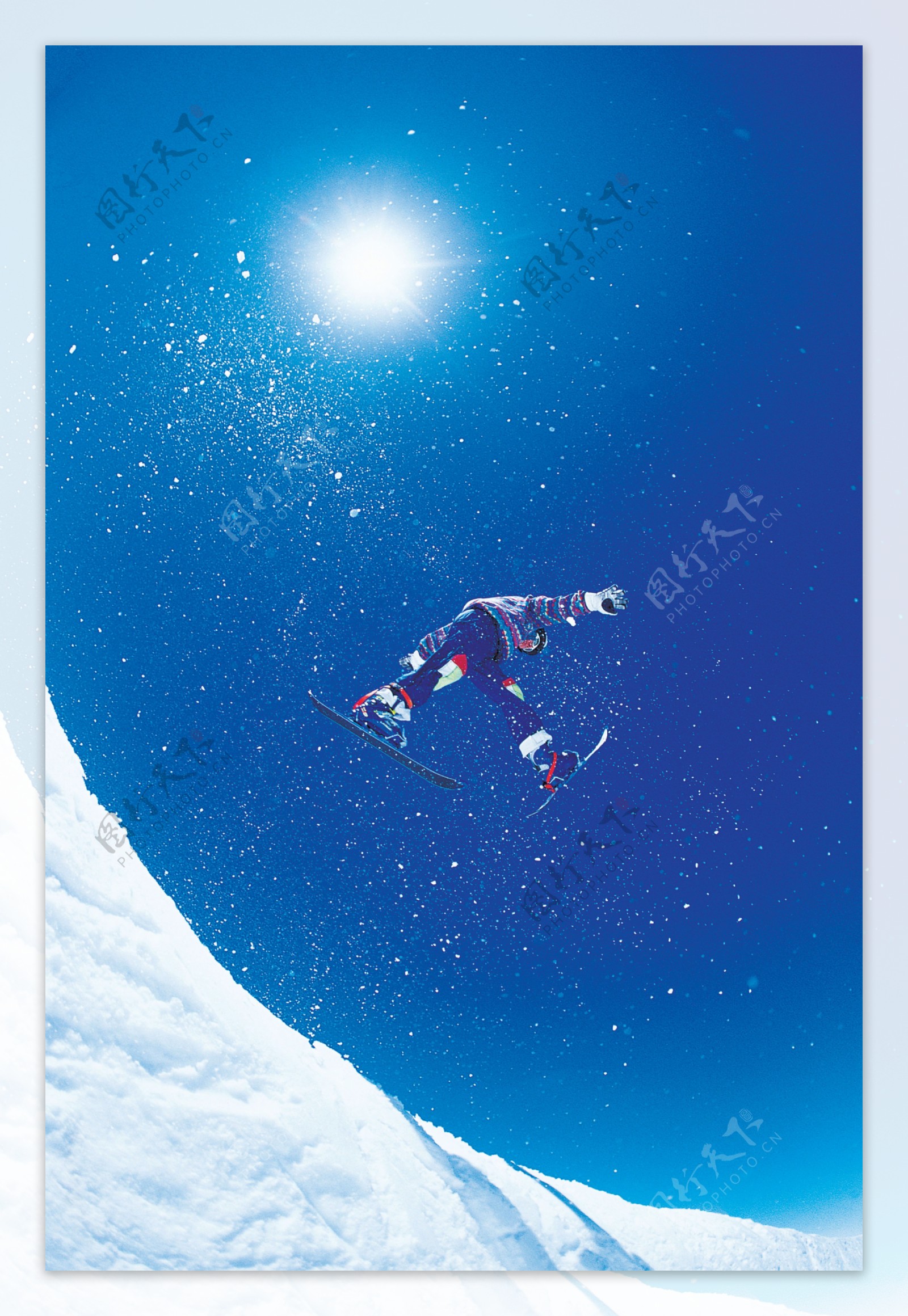 极限运动滑雪高清图片