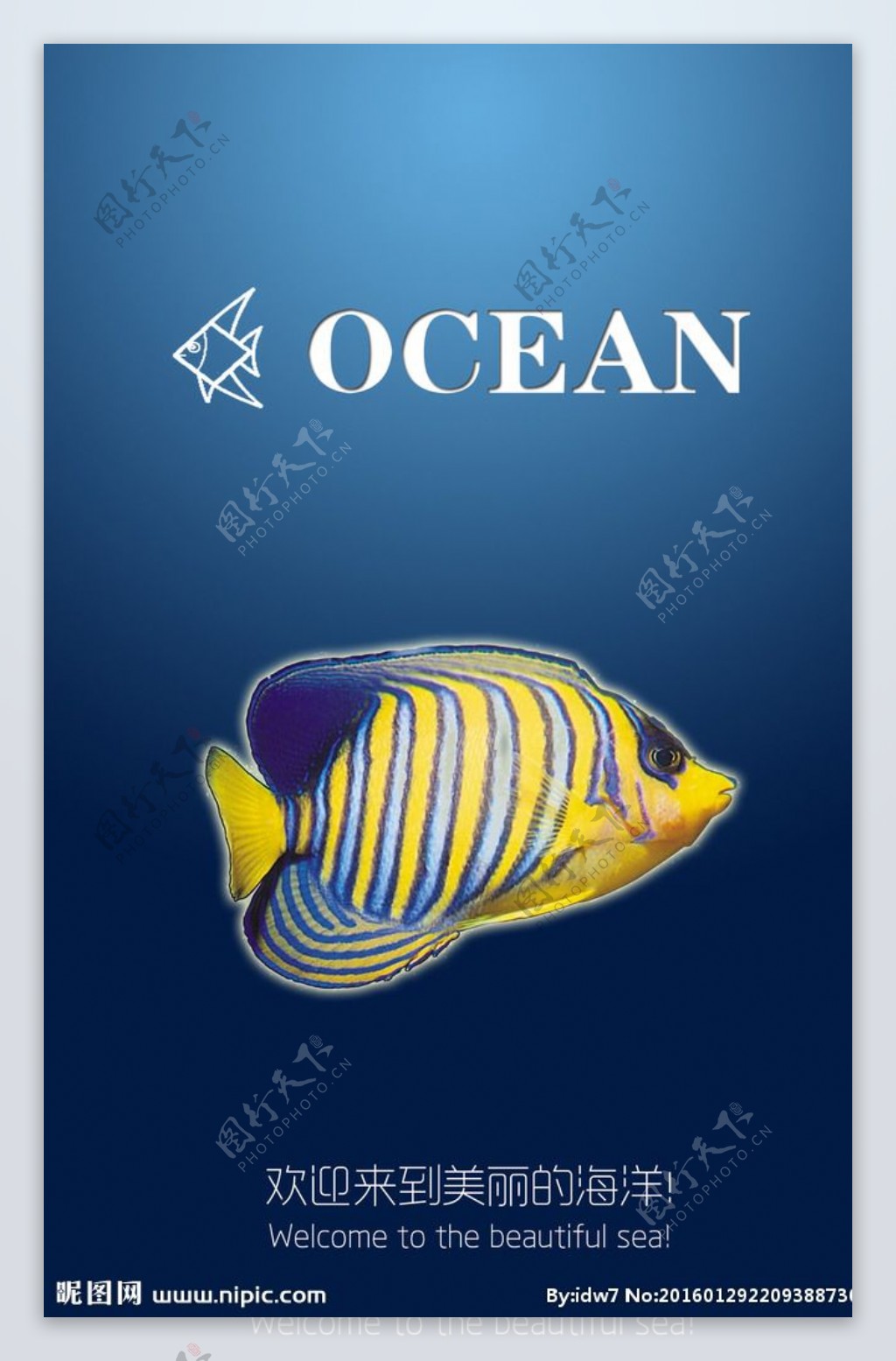 海洋保护旅游海报