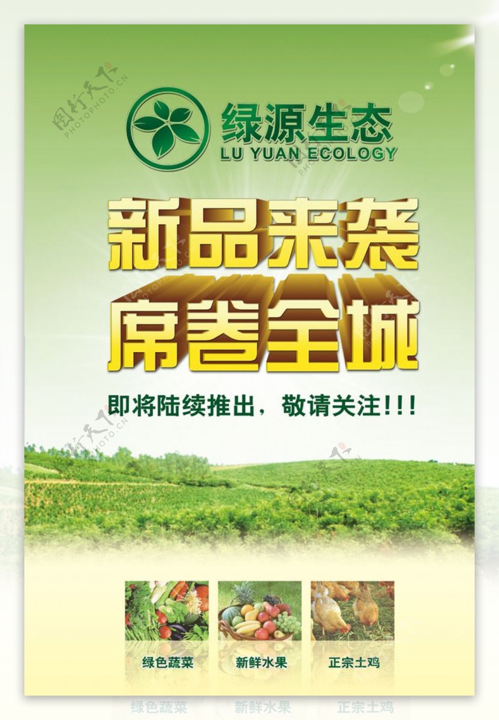 绿源生态宣传海报设计