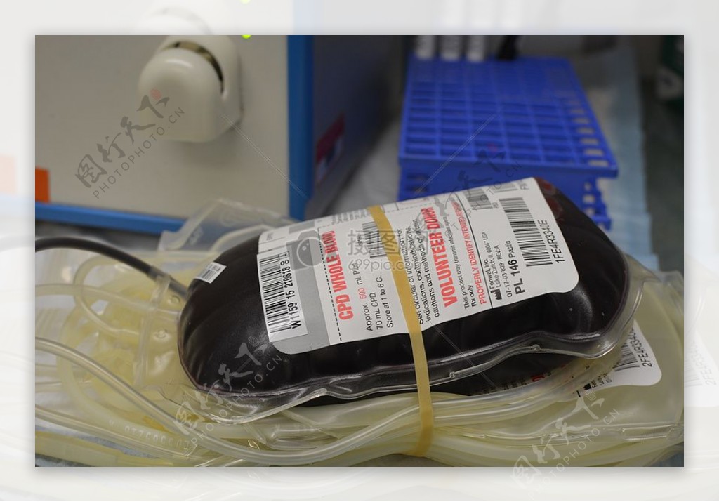 捐血的血袋设备
