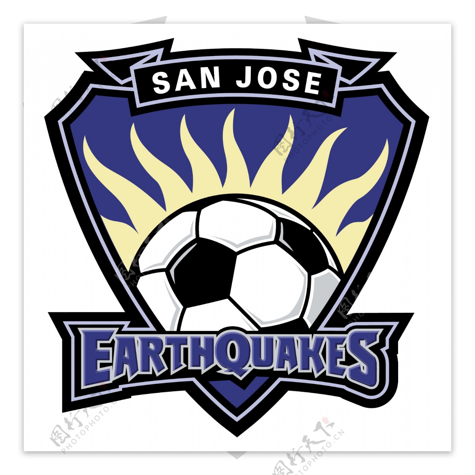 疯狂创意足球logo设计