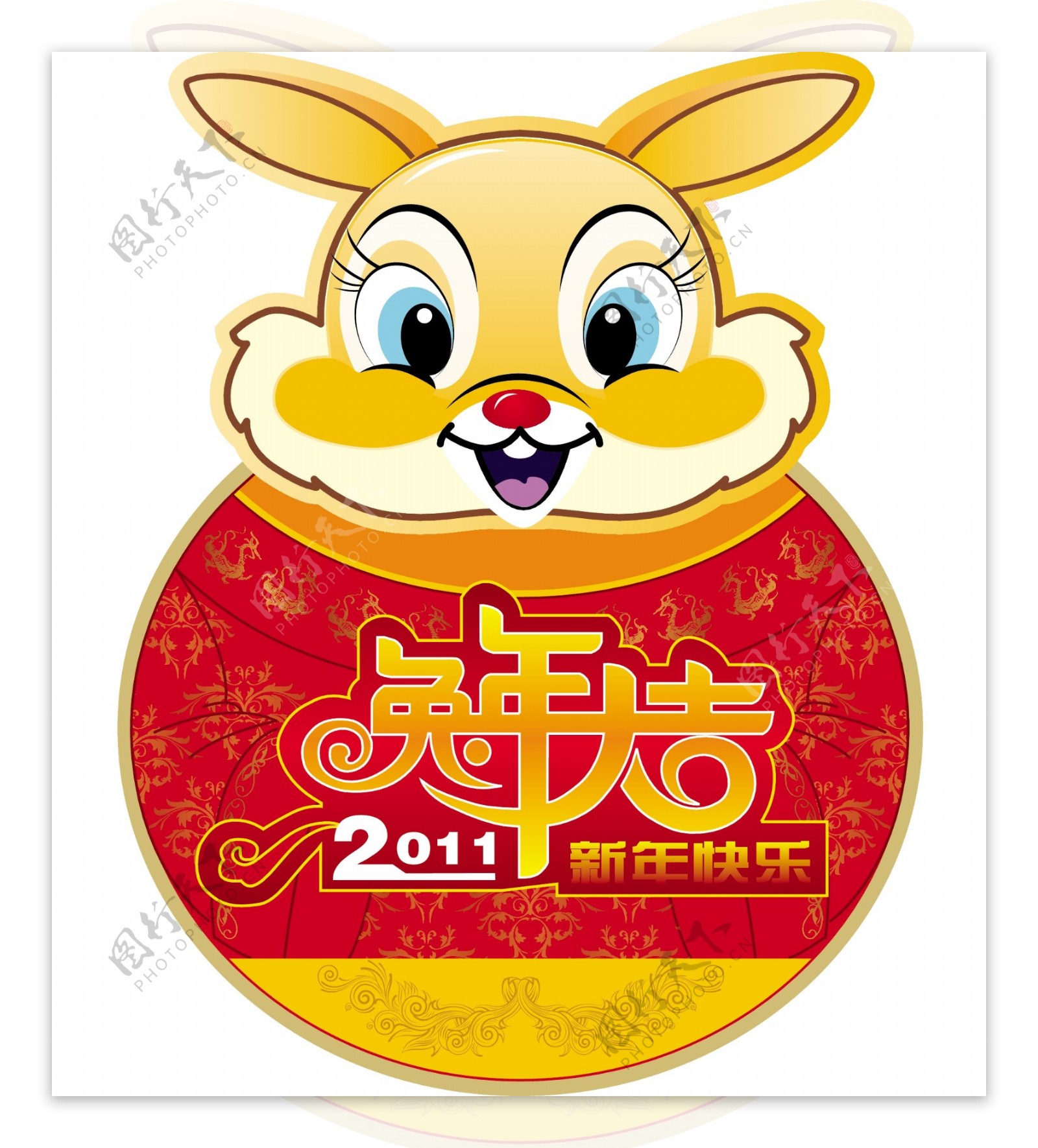 2011兔年卡片封面设计矢量素材