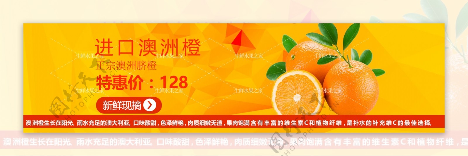 水果海报橙子海报