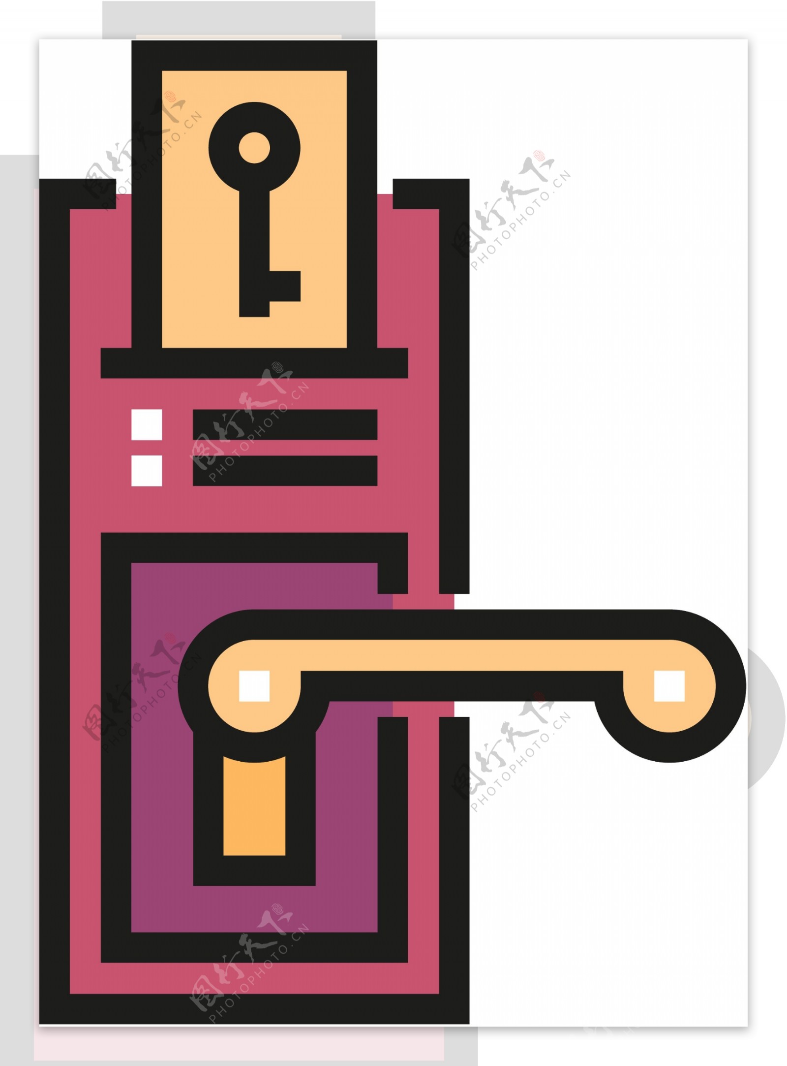 线性房卡icon图标