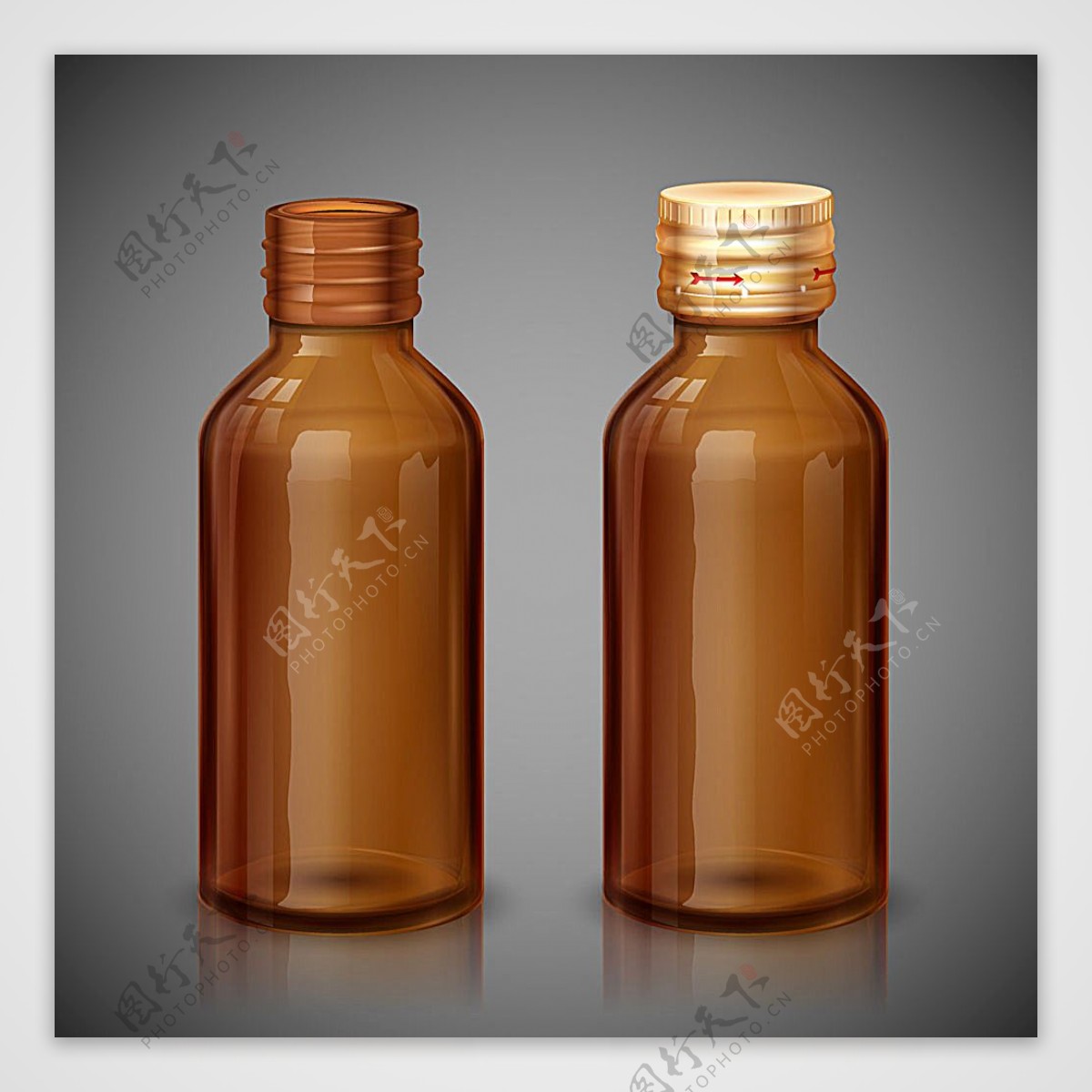 药品口服液瓶体设计
