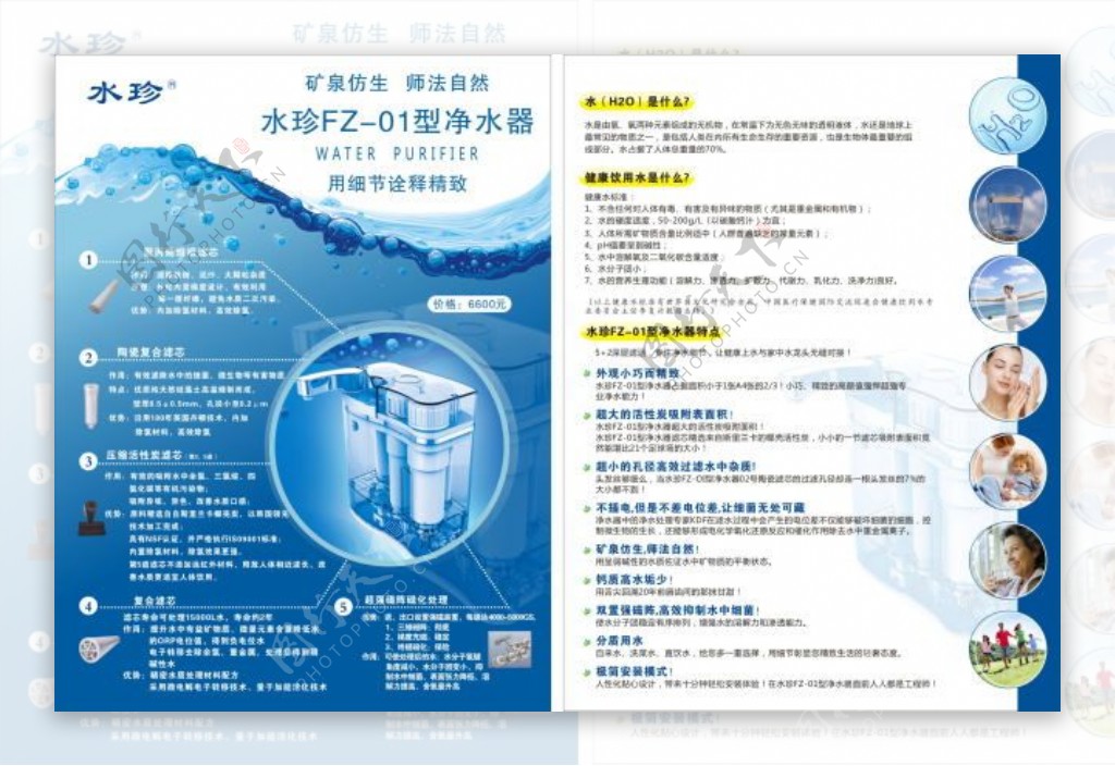 国珍专营FZ01水珍宣传单