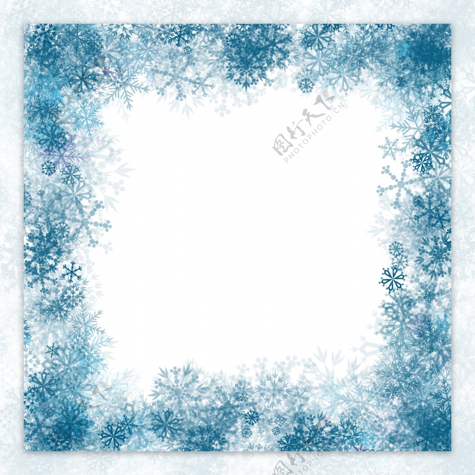 蓝雪花框架