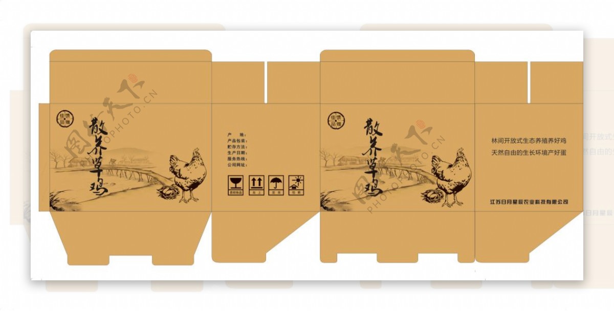 草鸡包装盒设计