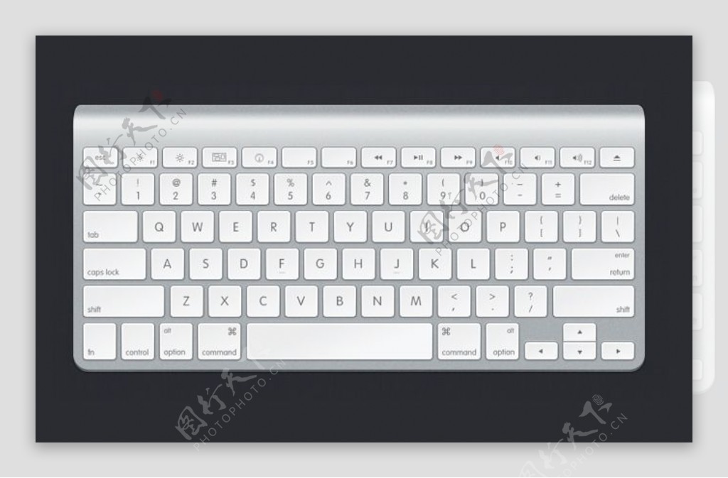 苹果键盘PSD模板