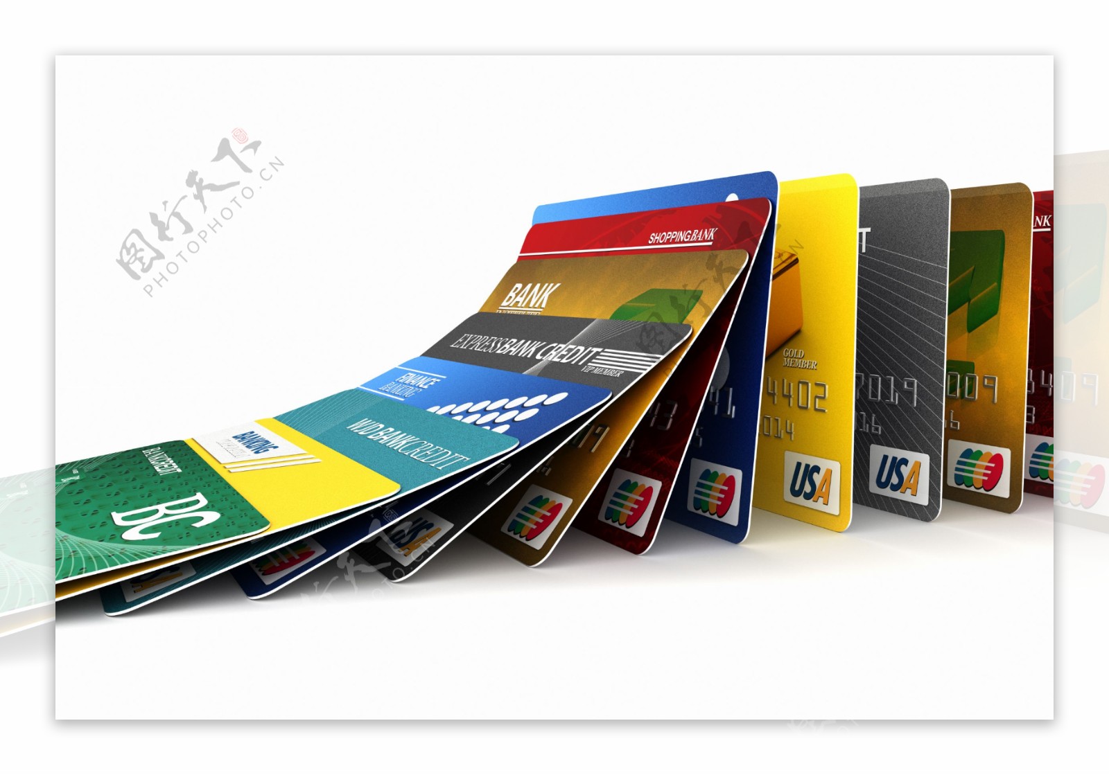 银行信用卡图片