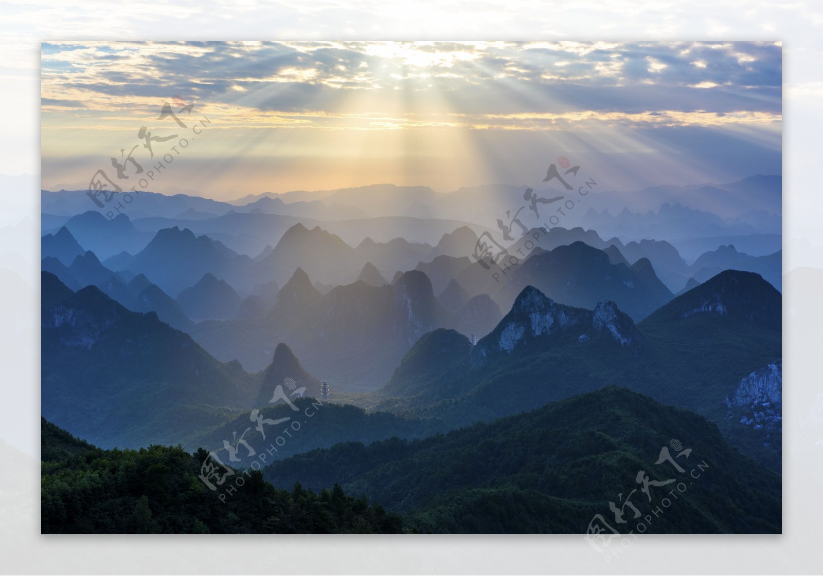 广西桂林尧山风景