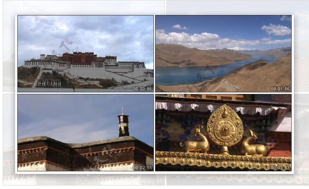 西藏风情天路中国风藏族歌舞