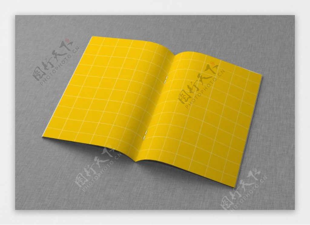 黄色格子画册